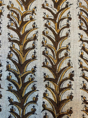 Oriki Block Print Handloom Linen Fabric